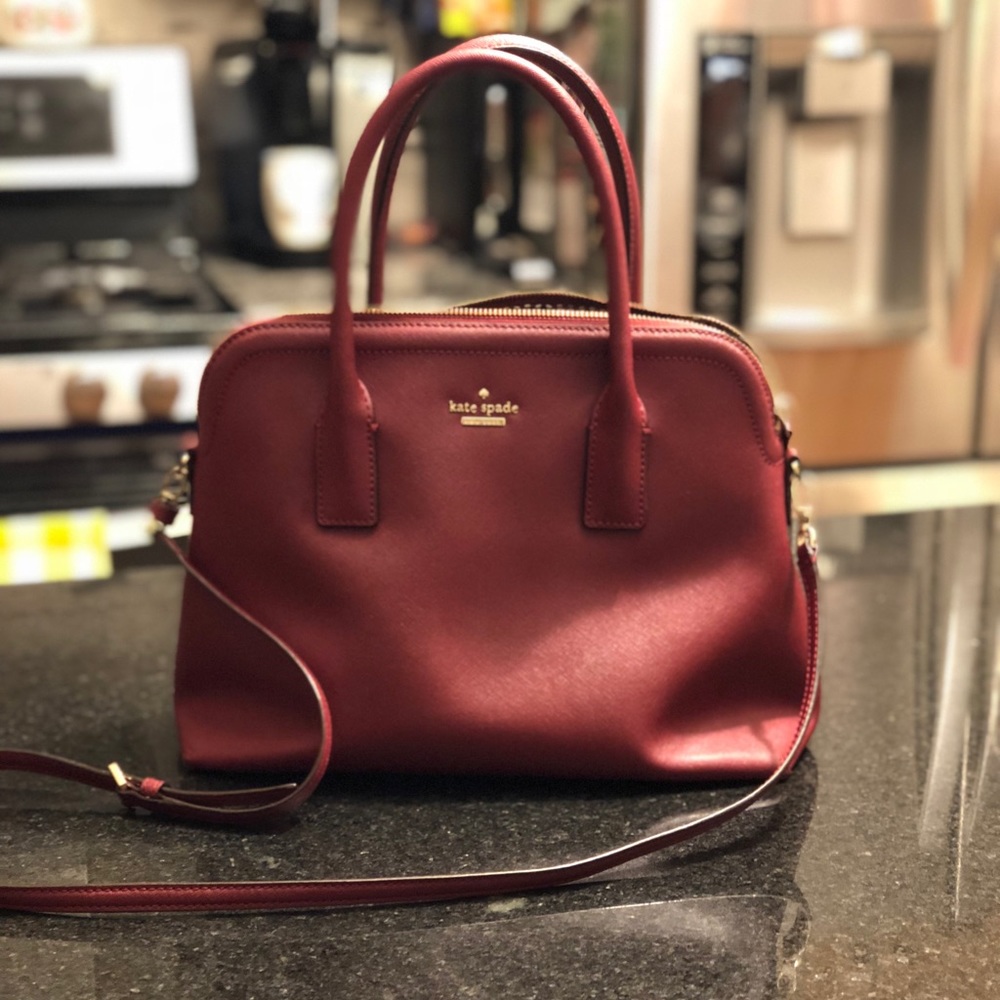 Authentic Kate Spade Burgundy Leather Purse